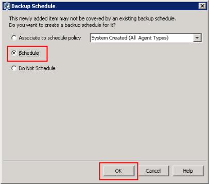 2. In the Select Backup Type area, select Full.