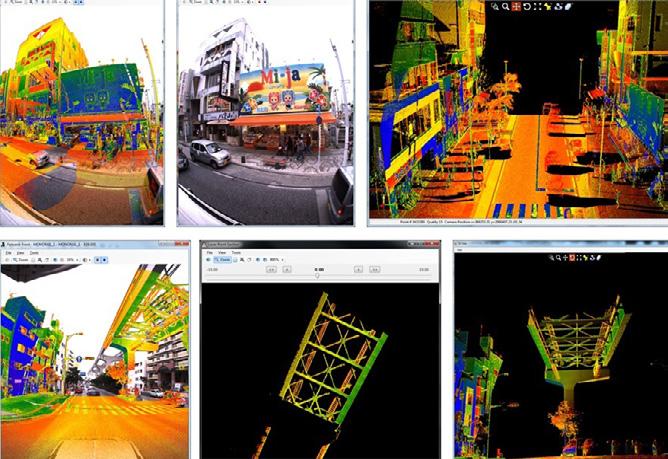 Mobile mapping data management Cartography application Ground control point calibration for trajectories correction Geodatabase of road information system editing Combined navigation