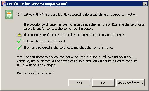 Deployment and usage of Kerio VPN Client Figure 2.