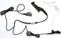 PMLN6126 1-wire receive-only surveillance kit, beige. PMLN6129 IMPRES 2-wire surveillance kit with translucent tube and 1 programmable button, black.