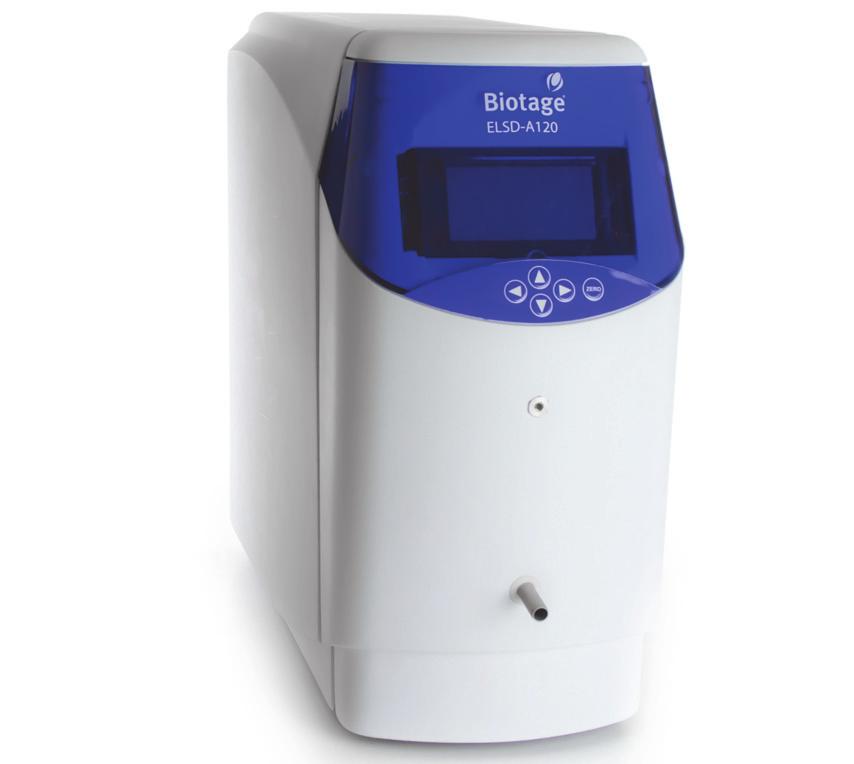1 Biotage ELSD-A120 ELSD-A120 (evaporative light-scattering detector) is a universal detector that can be used with Isolera One and Isolera Four systems when purifying compounds with little or no UV