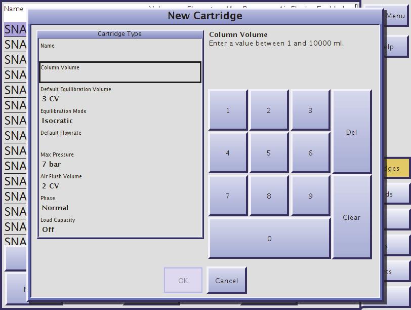 2 2.2 Administrate the Cartridge List The software comes with a preconfigured list of cartridges and their settings.