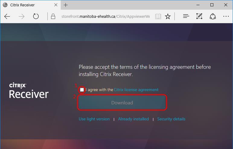Microsoft Edge 1. The Citrix Receiver does not integrate with Microsoft Edge, and the browser defaults to the Application Viewer light client.