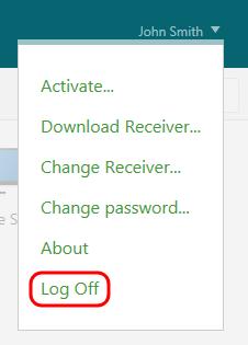 Logging off Application Viewer To end the Application Viewer session, Click