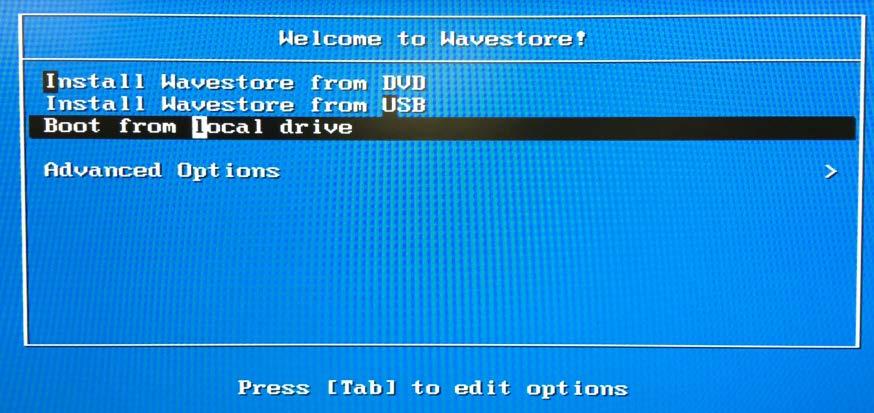 7. Configuring the Graphics Driver After the restart the following menu will then appear