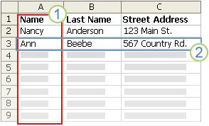 After you connect your labels to your address list, you are ready to add placeholders that indicate where the addresses will appear on each label.