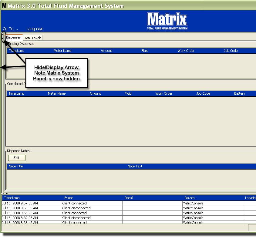 Once a new user account is created, the default matrix / graco account is disabled.