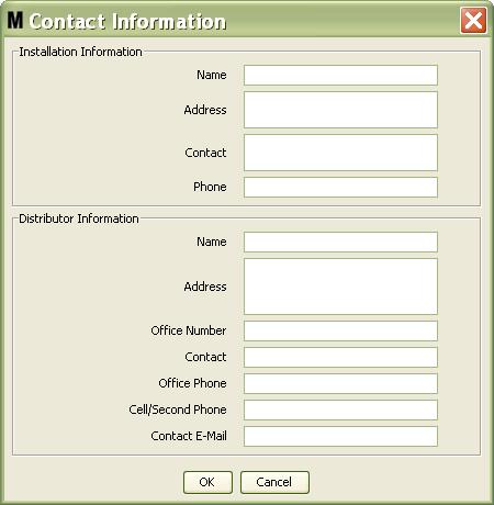 System Administrator Setup Screens Click the Modify button to display the Contact Information change screen shown in FIG.
