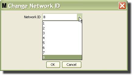re-registered even though the same Network and Transceivers ID s are used. 2. To set the Network ID, select the Modify Network ID button shown in FIG. 84. FIG. 84 3.