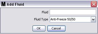 2. To create a profile and add a new Fluid to the Matrix system, click the Add New button. 3. On the Add Fluid screen type in a name for the fluid in the Fluid field (FIG.