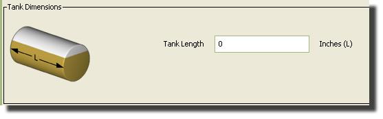 NOTE: If a tank is cylindrical, but sits upright, select vertical. Cylindrical tanks can t have belled ends.