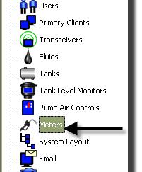 Meters 1. To display the main Meters setup screen, select Meters from the list on the Matrix System Panel (FIG. 118). FIG.