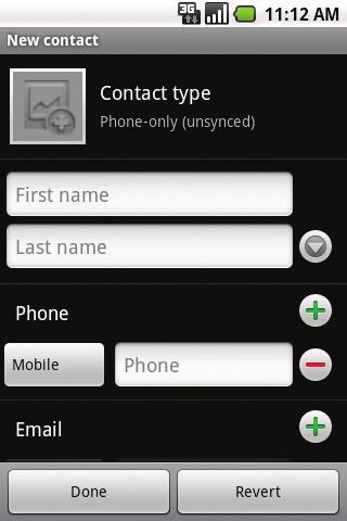 Manage Contacts Your Optimus U has room for an unlimited number of contacts (dependent on available memory).