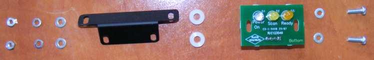 Led's board adapter 6. M3 washers 7. M3 spring washers 8.