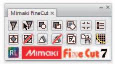 If FineCut is installed properly, FineCut menu is displayed.