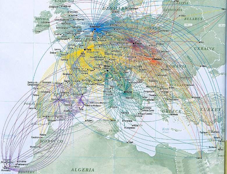 transportation networks: airlines Source: