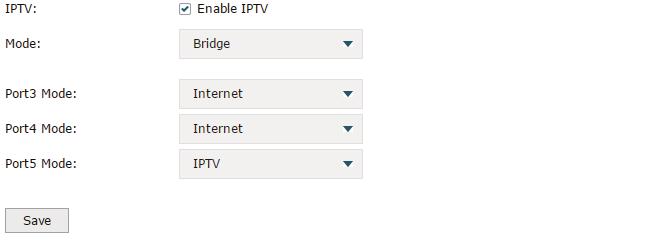 Configuring Network IPTV Configuration 4.