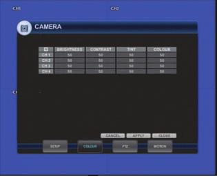 CONFIGURING THE VXH264 CAmERA CAMERA: CAMERA AUDIO If audio devices are connected to the VXH264, any audio channel can be assigned to any video channels.