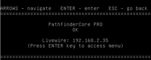 IP Address Configuration You must assign an IP Address to your Pathfinder Core PRO VM instance before you can use it.