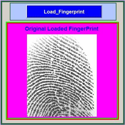 it is implementation to establish the identity of a person. The approach based on matching the fingerprint on two parameter minutia and furrows. 3.