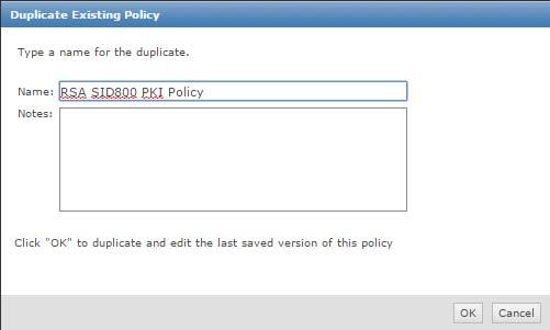 3. Set the Policy Name of the