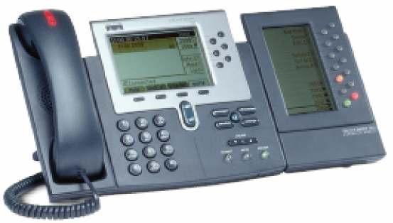 The Cisco Unified IP Phone Expansion Module 7914 extends the capabilities of the Cisco Unified IP Phones 7960G, 7961G, 7970G and 7971G-GE with additional buttons and an LCD display.