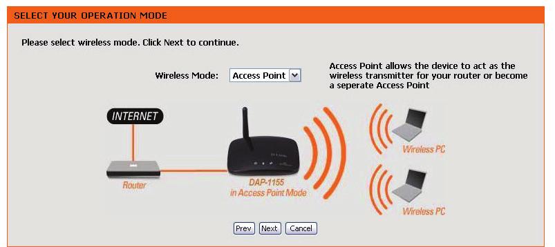 Section 3 - Configuration Access Point Mode