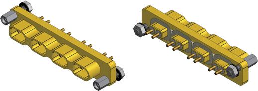 E-19 AXOMACH panel mount connectors Materials: Mechanical: - Body: 2.