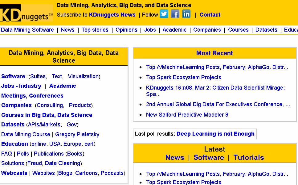 學習資源 27 Free Data Mining Books http://www.dataonfocus.