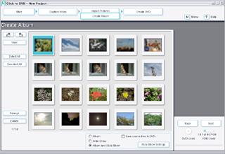 Creating an Album Use this prcedure t create a pht album frm imprted picture files. Yu can als change the sequence in which pictures are displayed during playback, and yu can rtate the images.