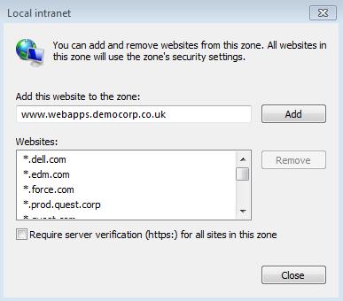 4. Next, click Tools Internet options Security Local Intranet Custom level to verify that the local Intranet zone has