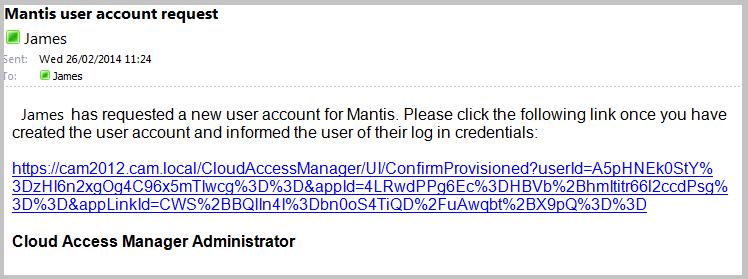 The application owner manually creates the user account within the target application.