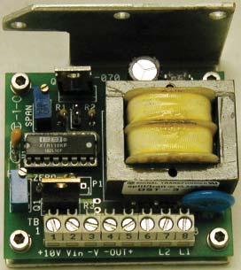 Standard Options Model 4100 Position Indicating Meter A percent-of-full-travel meter is supplied with a trim potentiometer resistor, terminal block and