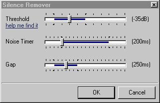 Cut Recording To cut portions of a recording, select the area you want to cut (delete) by placing the cursor at the beginning or end of the section to be cut, left mouse click and drag the cursor