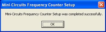 This window allows you to select the program group under which the link for the Frequency Counter program in the Start Menu will