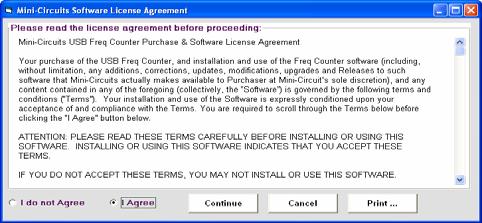2.1 Installation window 3.2.2 The license agreement should now appear.
