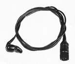 5 mm Earphone Jack NMN6156B Remote Speaker Microphone, with Coil Cord, Clip Back NLN8410A Velcro Pin Patch Attachment Ear Microphone This