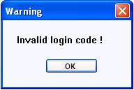If the login code you provided is not the same with projector server s displayed login code,