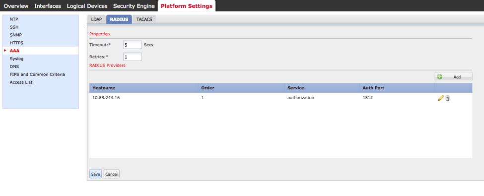 Step 4. Click Save. Step 5. Navigate to System > User Management > Settings.