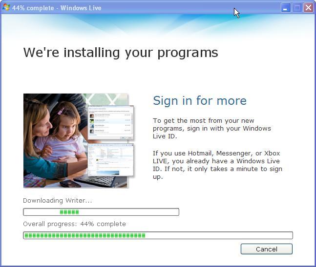 9. Another installer dialog will momentarily appear as setup checks for open programs.