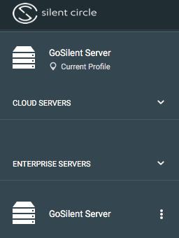 8. In the main menu on the left side you will see the server listed by the Profile Name you used (Fig. 18). 9. Select the three vertical dots next to the server name to display the connection menu.