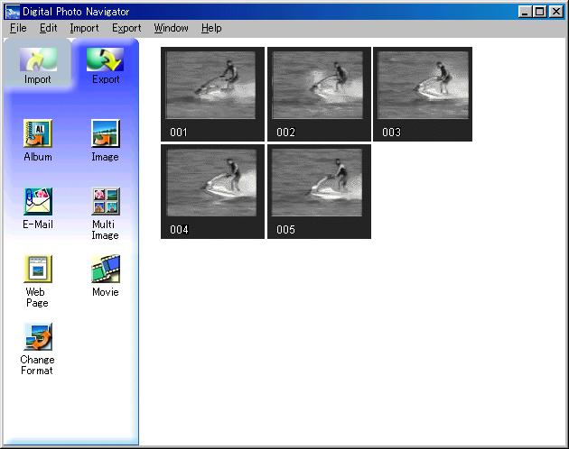 CREATING A SLIDE SHOW OR AN ANIMATION EN 21 You can create a slide show or an animation in which a series of still images are displayed, and then save those images as a movie file (extension.avi ).