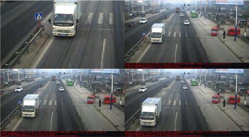 Reverse Driving Reverse driving detection: A traffic video unit captures three images of a vehicle which has driven in the wrong direction and produces data about when