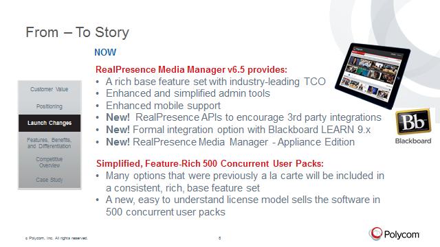 So what we are doing now with Media Manager 6.5 is we are introducing a rich base feature set with industry leading TCO.