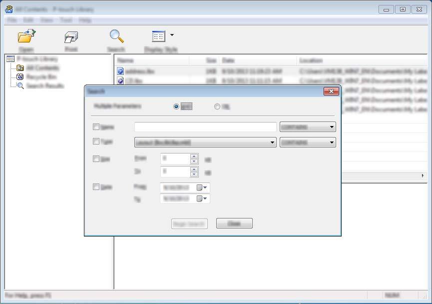 How to Use P-touch Transfer Manager & P-touch Library (Windows Only) Printing Templates 3 Select the template that you want to print and then click [Print].