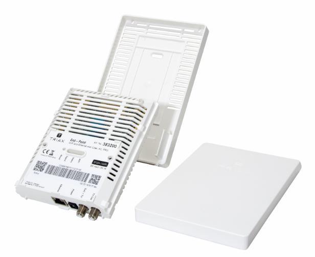 Easy endpoint installation 1. Easy to mount backplate. 2. Separate inner box for easy installation of cables. 3.