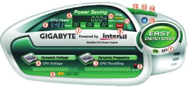 4-4 Easy Energy Saver GIGABYTE Easy Energy Saver (Note 1) is a revolutionary technology that delivers unparalleled power savings with a click of the button.