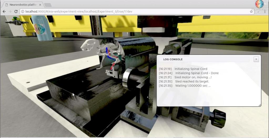 NRP features physical and robotic simulations are provided by Gazebo, via the ROS middleware web-based