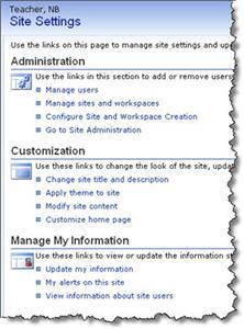 Use each of the modify features covered in this section to make changes and personalize your My Site.