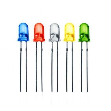 Optoelectronics LEDS 3.1.1 LED 3mm red 0.03 3.1.2 LED 3mm yellow 0.03 3.1.3 LED 3mm blue 0.03 3.1.4 LED 3mm green 0.03 3.1.5 LED 3mm white 0.03 3.1.6 LED 5mm red 0.05 3.1.7 LED 5mm orange 0.05 3.1.8 LED 5mm yellow 0.